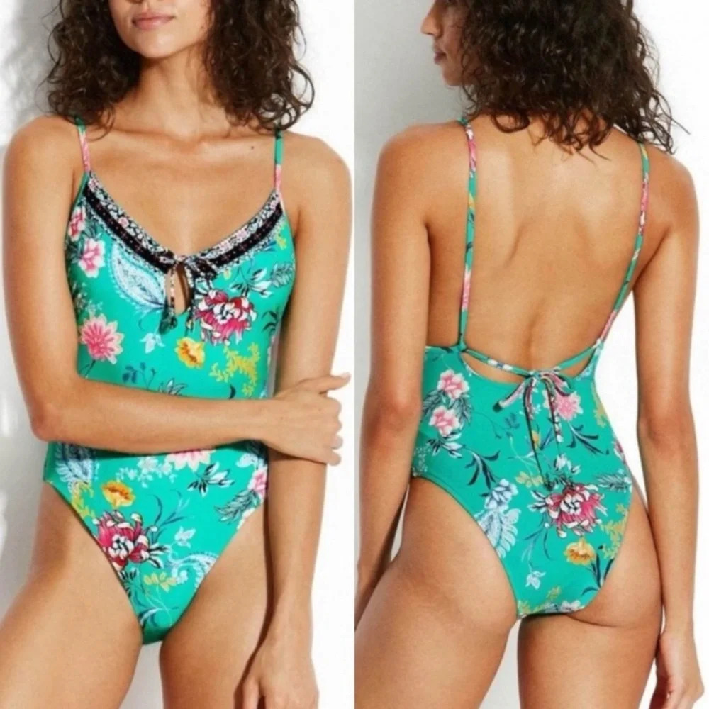 New! Seafolly water garden one piece swimsuit nwot 21510